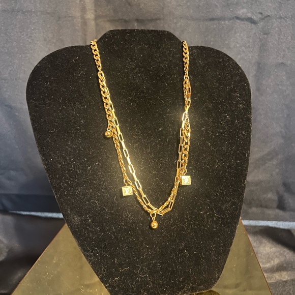Louis Vuitton Jewelry - Louis Vuitton Double Gold Chain Necklace